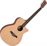 Acoustic Guitar Gear4music Deluxe Cutaway Folk Guitar 