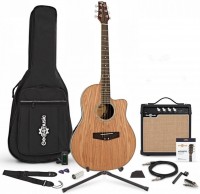 Acoustic Guitar Gear4music Deluxe Roundback Acoustic Guitar Complete Pack 