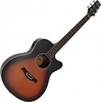 Acoustic Guitar Gear4music Compact Electro-Acoustic Travel Guitar 