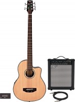 Photos - Acoustic Guitar Gear4music Roundback Electro Acoustic 5 String Bass Guitar 35W Amp Pack 