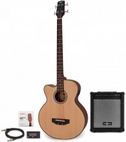 Acoustic Guitar Gear4music Left Handed Electro Acoustic Bass Guitar 35W Amp Pack 