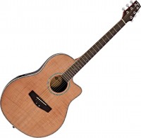 Acoustic Guitar Gear4music Deluxe Roundback Electro Acoustic Guitar Maple 