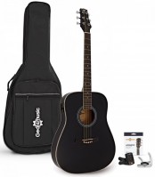 Acoustic Guitar Gear4music Dreadnought Thinline Electro Acoustic Guitar Pack 