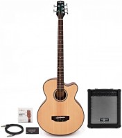 Acoustic Guitar Gear4music Electro Acoustic 5-String Bass Guitar 35W Amp Pack 
