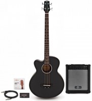Acoustic Guitar Gear4music Electro Acoustic Left Handed Bass Guitar 35W Amp Pack 
