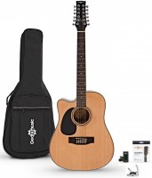 Acoustic Guitar Gear4music Dreadnought Left-Handed 12-String Acoustic Guitar Pack 