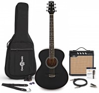 Acoustic Guitar Gear4music Student Left Handed Electro Acoustic Guitar 15W Amp Pack 