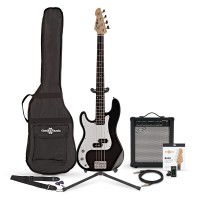 Guitar Gear4music LA Left Handed Bass Guitar 35W Amp Pack 