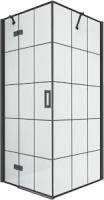 Photos - Shower Enclosure New Trendy New Renoma Black 90x80 left