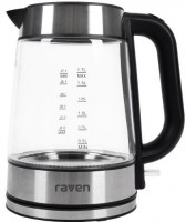 Photos - Electric Kettle RAVEN EC 023 2200 W 1.7 L  stainless steel