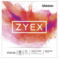 Photos - Strings DAddario ZYEX Single Violin D String 1/8 Medium 