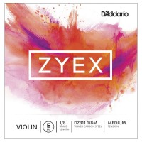 Photos - Strings DAddario ZYEX Single Violin E String 1/8 Medium 