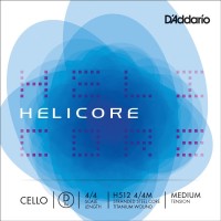 Strings DAddario Helicore Single D Cello 4/4 Medium 