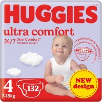 Photos - Nappies Huggies Ultra Comfort 4 / 132 pcs 