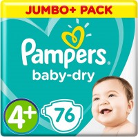 Nappies Pampers Active Baby-Dry 4 Plus / 76 pcs 