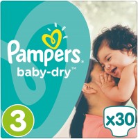 Nappies Pampers Active Baby-Dry 3 / 30 pcs 