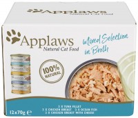 Cat Food Applaws Mixed Selection in Broth 12 pcs 