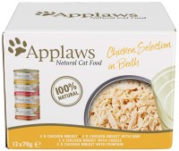 Cat Food Applaws Chicken Selection in Broth  12 pcs