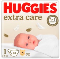 Photos - Nappies Huggies Extra Care 1 / 84 pcs 