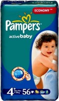 Photos - Nappies Pampers Active Baby 4 Plus / 56 pcs 