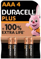 Photos - Battery Duracell  4xAAA Plus