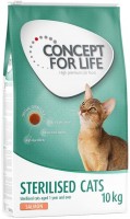 Photos - Cat Food Concept for Life Sterilised Cats Salmon  10 kg