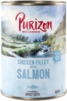 Cat Food Purizon Adult Canned Chicken Fillet with Salmon 400 g 6 pcs 