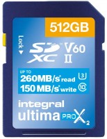 Memory Card Integral UltimaPro X2 SDXC UHS-II U3 V60 512 GB