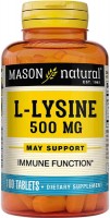 Amino Acid Mason Natural L-Lysine 500 mg 100 tab 