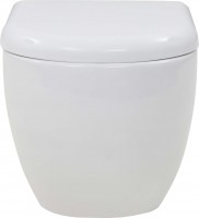 Toilet VidaXL Wall Hung Toilet Ceramic 143022 