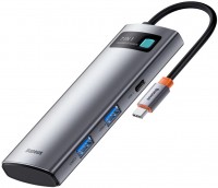 Card Reader / USB Hub BASEUS Metal Gleam Series 7-in-1 Multifunctional Type-C Hub 