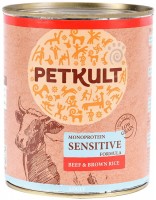 Photos - Dog Food PETKULT Monoprotein Sensitive Beef/Brown Rice 800 g 1