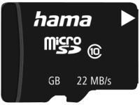 Memory Card Hama microSD Class 10 UHS-I 22MB/s + Adapter 32 GB