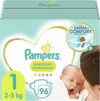 Photos - Nappies Pampers Premium Protection 1 / 96 pcs 