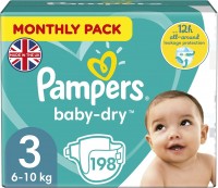 Nappies Pampers Active Baby-Dry 3 / 198 pcs 