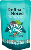 Photos - Cat Food Dolina Noteci Superfood Trout/Tuna  20 pcs