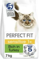 Photos - Cat Food Perfect Fit Sensitive 1+ Turkey  7 kg