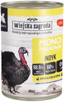 Photos - Cat Food Wiejska Zagroda Adult Monoprotein Cat Canned with Turkey  400 g