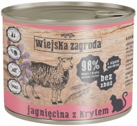 Photos - Cat Food Wiejska Zagroda Adult Canned Lamb with Krill  200 g