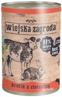 Photos - Cat Food Wiejska Zagroda Kitten Canned Rabbit with Veal  400 g