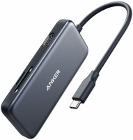 Photos - Card Reader / USB Hub ANKER PowerExpand Premium 5-in-1 USB-C to HDMI 4K Media Hub 