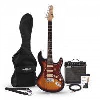 Guitar Gear4music LA Select Electric Guitar HSS Amp Pack 