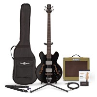 Photos - Guitar Gear4music San Francisco Semi Acoustic Bass SubZero V35B Amp Pack 