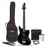 Guitar Gear4music Seattle Short Scale Bass Guitar 15W Amp Pack 