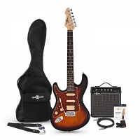 Photos - Guitar Gear4music LA Select Left Handed Electric Guitar HSS Amp Pack 