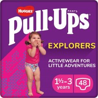 Photos - Nappies Huggies Pull Ups Explorers Girl 1.5-3 / 48 pcs 