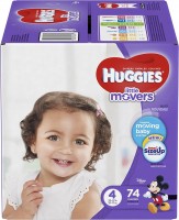 Photos - Nappies Huggies Little Movers 4 / 74 pcs 