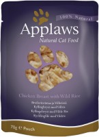 Photos - Cat Food Applaws Adult Pouch Chicken Breast/Wild Rice Broth  24 pcs