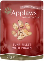 Photos - Cat Food Applaws Adult Pouch Tuna/Pacific Prawn Broth  12 pcs