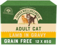 Cat Food James Wellbeloved Adult Cat Lamb in Gravy  12 pcs